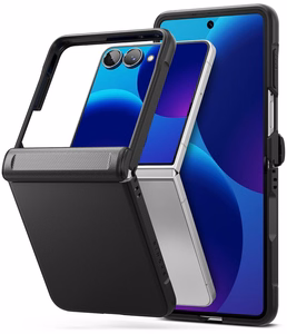 Ringke Onyx Flap suojakuori mallille Samsung Galaxy Z Flip 8 – musta