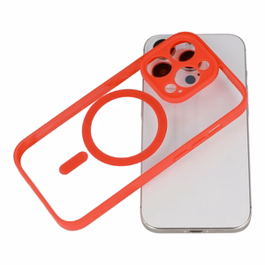 Acrylic Color Magsafe Case for Iphone 15 red