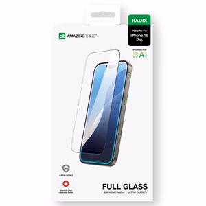 AmazingThing Radix Full Glass tempered glass for iPhone 16 Pro