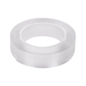 Rebel läpinäkyvä kaksipuolinen asennusteippi, 1 mm x 19 mm x 1,5 m
