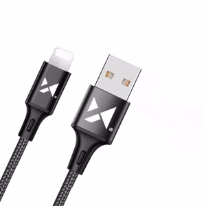 USB-kaapeli Wozinsky WUC-L2B musta Lightning 200cm