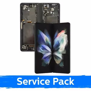 LCD-näyttö Samsung F926 Z Fold3 (SISEMPI) kehyksellä / Phantom Black / (Service Pack)