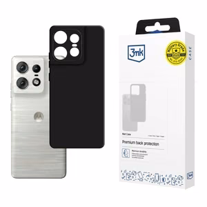 3mk Matt Case -suojakuori Motorola Edge 50 Pro:lle - musta