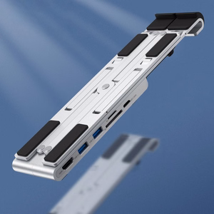 Kannettavan tietokoneen teline CHOETECH USB Type-C 7-porttisella hubilla