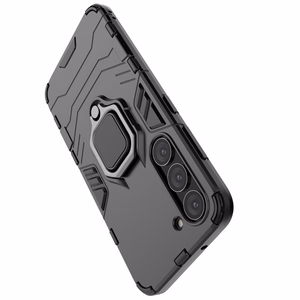 Ring Armor case for Samsung Galaxy S23 armored cover magnetic holder ring black