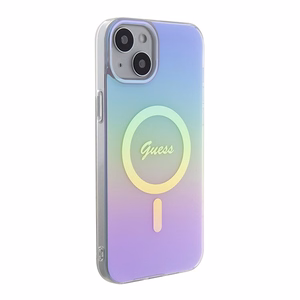 Guess GUHMP15SHITSU iPhone 15 6,1 violetti/violetti kovakuori IML Iridescent MagSafe