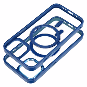 Puhelinkuori iPhone 14 tummansininen magneettikuori MagSafella