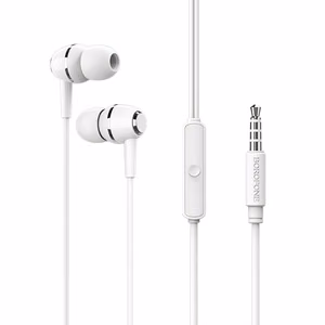Borofone Earphones BM36 Acura with microphone white