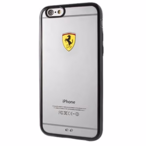 Ferrari Hardcase FEHCP6BK iPhone 6/6S kilpi kilpi läpinäkyvä musta