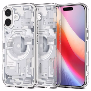 Spigen Ultra Hybrid Mag Magsafe Suojakuori iPhone 17:lle Zero One valkoinen