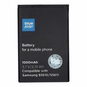 Akku Samsung S5610 / S5611 / L700 / S3650 / S5620 / B3410 / S5260 1000 mAh Blue Star Premium