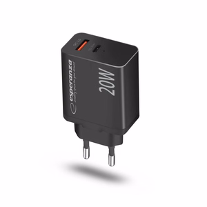 Esperanza EZC105K verkkolaturi 20 W musta