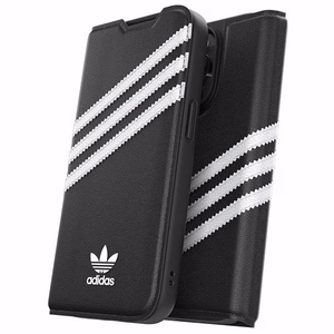 Adidas OR Booklet Case PU iPhone 14 Pro musta/valkoinen 50196
