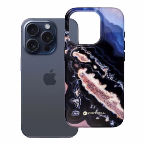 Suojakuori iPhone 15 PRO:lle Forcell F-Protect Mirage MagSafe-yhteensopiva Military Drop-Test kultainen saari