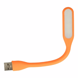 Mini LED -lamppu Silikoninen USB oranssi