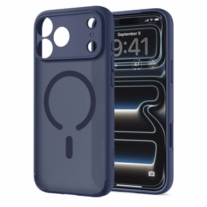 Spigen Ultra Hybrid MagSafe -suojakuori iPhone 18 Pro Max / 17 Pro Max -malleille, tummansininen