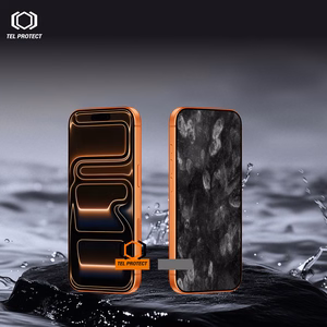 Tel Protect Dust-Free Easy Fit HD Titan karkaistu lasi Iphone 16 Pro Max -puhelimelle musta