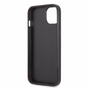 Karl Lagerfeld KLHCP13MSFMP2K iPhone 13 6.1" kovakotelo musta/musta Saffiano Plaque