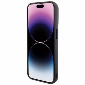 Karl Lagerfeld Gripstand Saffiano Karl&Choupette Pins -suojakuori iPhone 13 Pro / 13:lle - musta