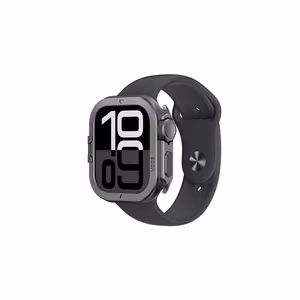AmazingThing Titan Pro Metallisuojakuori Apple Watch 11 46mm Alumiini - Musta