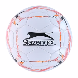 Slazenger-jalkapallo, koko 5, valkoinen / punainen