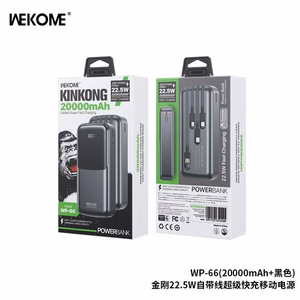 Power Bank WK Design "WP-66" Black 20000mAh (22.5W)