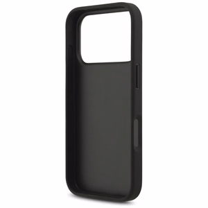 Guess PU 4G Metal Logo -kuori Apple iPhone 18 Pro -puhelimelle, harmaa