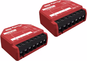 2 kpl:n setti Shelly 1PM Gen3 WiFi/Bluetooth -ohjaimet