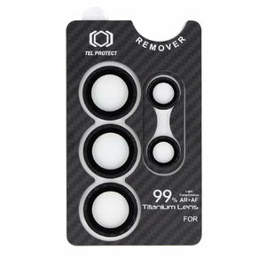 Tempered glass Tel Protect Titanium Lens 99% AR Aramid Series on camera for Samsung Galaxy S25 Ultra (lens 5 pcs)