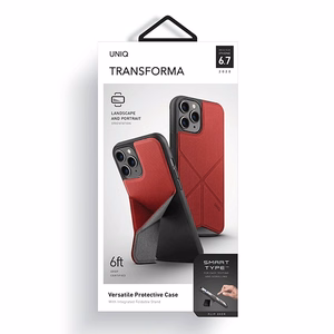 Uniq Transforma kotelo iPhone 12 Pro Maxille - punainen