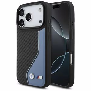 BMW M Carbon Logo MagSafe Suojakuori iPhone 17 Prolle - sininen