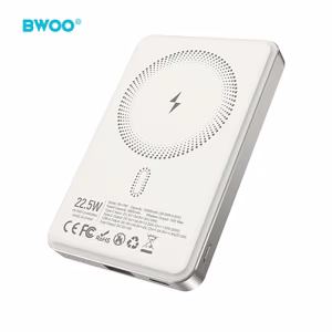 BWOO P82 BO 10000 mAh 15 W varavirtalähde langattomalla latauksella vaaleanharmaa