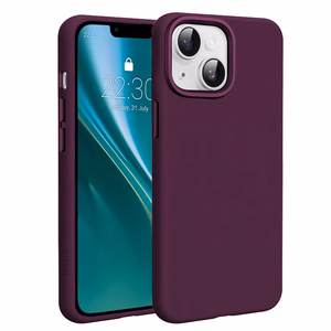 Etteri Silicone Mag -suojakuori iPhone 15 6,1 tuumaa -malleille, tumma kirsikanpunainen