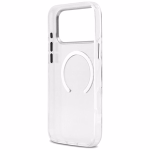 Guess Metal Outline MagSafe -kuori iPhone 17 Pro Max - hopea