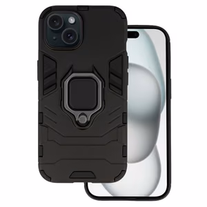 Ring Armor Suojakuori iPhone 15:lle - musta