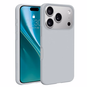 Etteri Silicone Mag -suojakuori iPhone 17 Pro / 18 Pro -malleille, hopeanvärinen