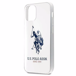 US Polo USHCP12STPUHRWH Shiny Big Logo suojakuori laitteelle iPhone 12 mini 5.4", valkoinen