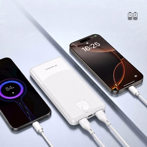 Wozinsky Wpower WPBBK-3 10000 mAh 10W varavirtalähde, 2x USB-A 2A, valkoinen