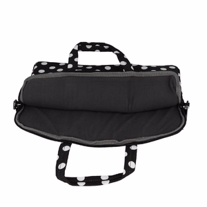 Wonder Briefcase kannettavan laukku 17 tuumaa musta pilkukuvio