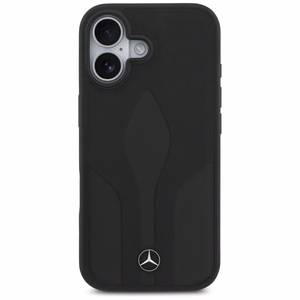 Mercedes Leather The Move MagSafe Suojakuori iPhone 17:lle - Musta