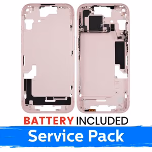 Apple iPhone 15 keskikehys + akku vaaleanpunainen (service pack)