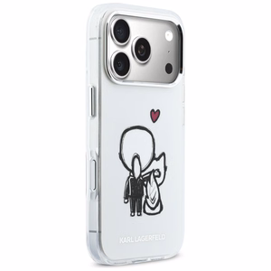 Karl Lagerfeld Karl & Choupette Back MagSafe Suojakuori iPhone 17 Prolle - Läpinäkyvä