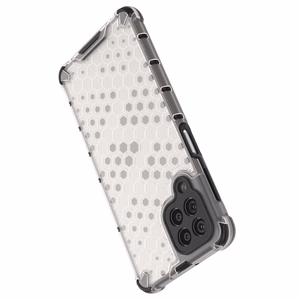 Honeycomb tapauksessa panssaroitu kansi geelirunko Samsung Galaxy M53 5G läpinäkyvää