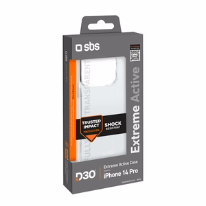 SBS D3O iPhone 14 Pro Suojakuori - läpinäkyvä