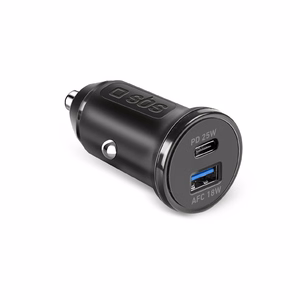 SBS TECRPD25W autolaturi 25W USB-A USB-C Power Delivery -tuella - musta