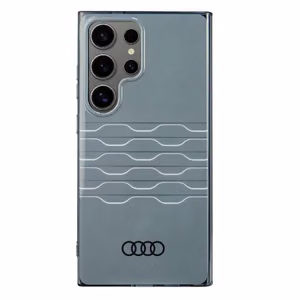 Audi IML Geometric Pattern Suojakuori S24 Ultra S928 Harmaa/Harmaa Kova Suojakuori AU-IMLS24U-A6/D3-GY