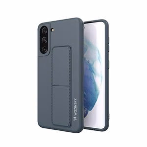 Wozinsky Kickstand Case silikoninen suojakuori jalustalla Samsung Galaxy S21+ 5G tummansininen
