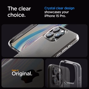 Spigen Ultra Hybrid iPhone 15 Pro Suojakuori - Kirkas Matta