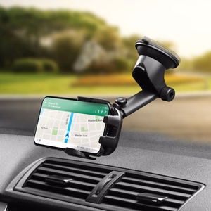 Car phone holder Forcell F-Grip Carbon Bracket mounting arm windshield / dashboard black