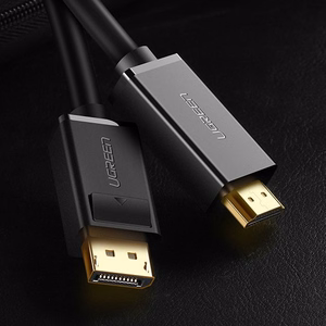 Ugreen yksisuuntainen DisplayPort - HDMI -kaapeli 4K 30Hz 32 AWG 1,5m musta (DP101 10239)